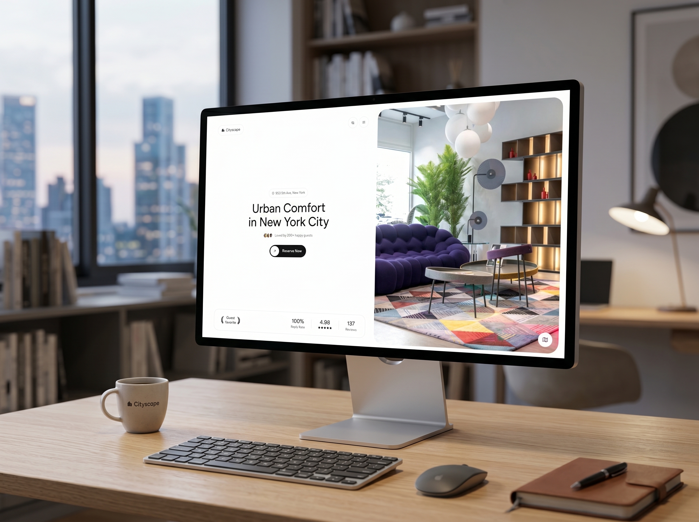 CityScape Desktop Mockup